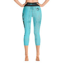 Load image into Gallery viewer, Marlin and Wood Grain Capri Leggings