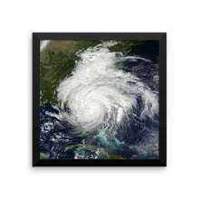 Load image into Gallery viewer, Framed Hurricane Matthew poster - Island Mermaid Tribe