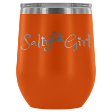 Load image into Gallery viewer, Salty Girl Stainless Steel Wine Tumbler (12 Color Options)