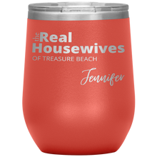 Load image into Gallery viewer, The Real Housewives Wine Tumbler with your location and name - Island Mermaid Tribe
